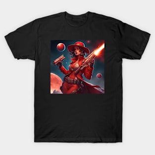 Carmen De La Rouge Martian Bounty Hunter T-Shirt